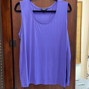 Eileen Fisher NWOT Silk Tank 2X Blue/Purple